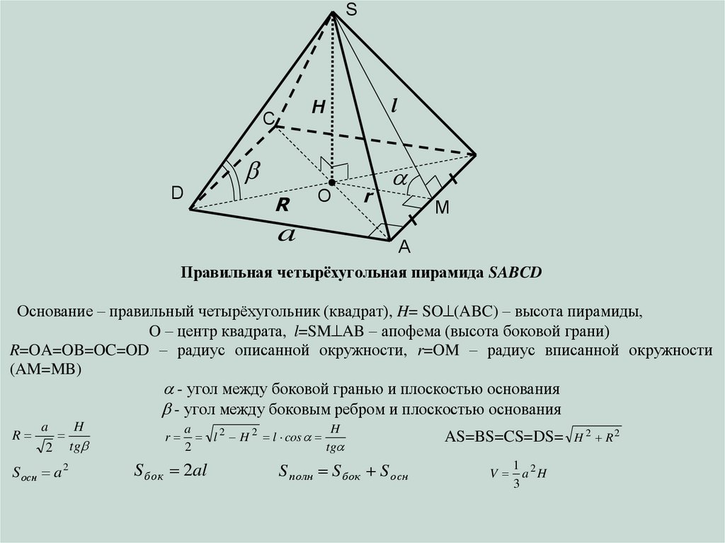 Пирамида призма презентация 10 класс