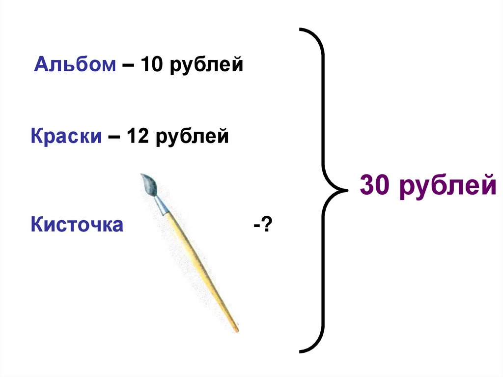 Решение задач на нахождение третьего слагаемого 2 класс школа россии презентация