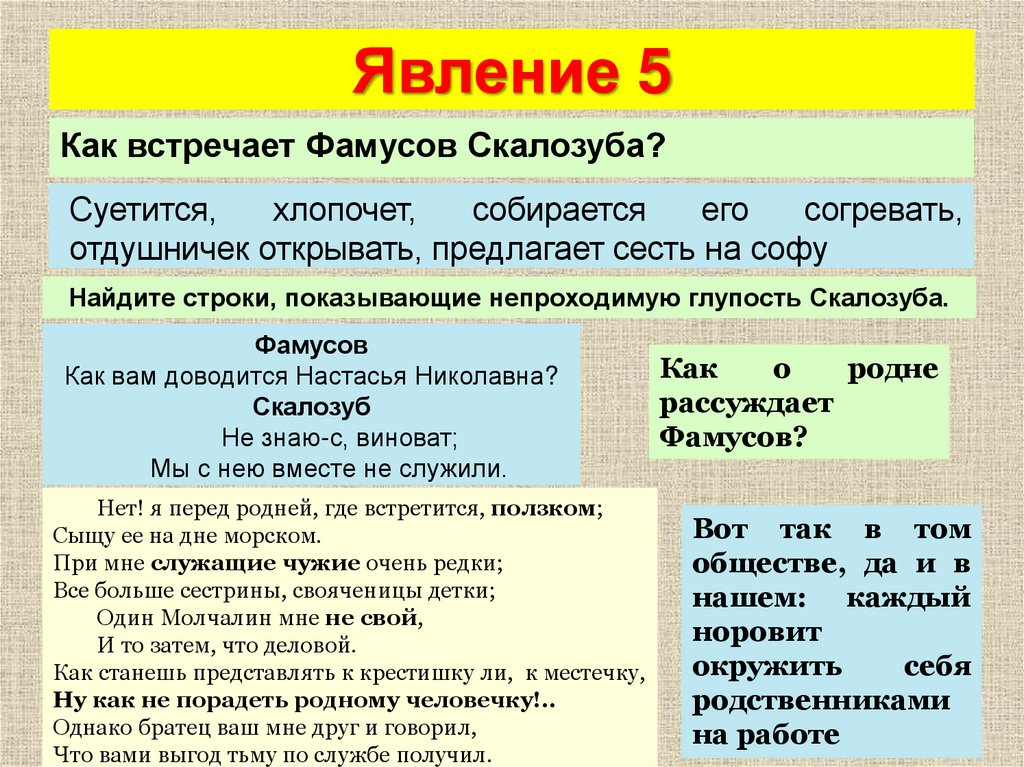 Горе от ума 2 действие 5