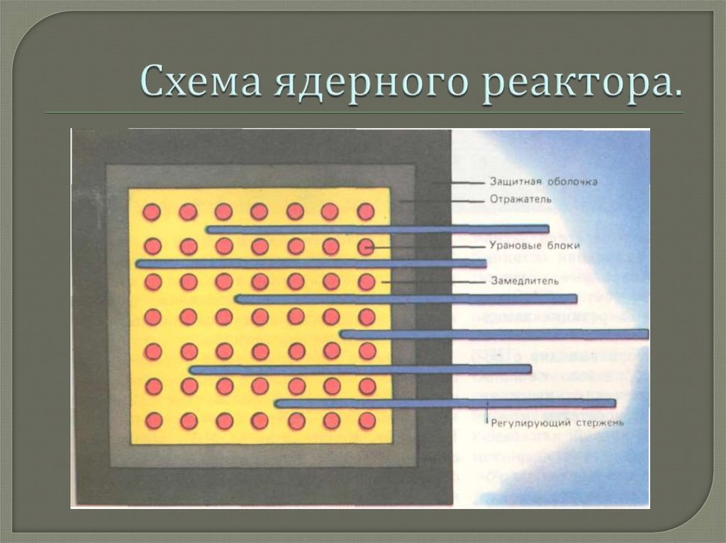 Процессы в ядерном реакторе схема