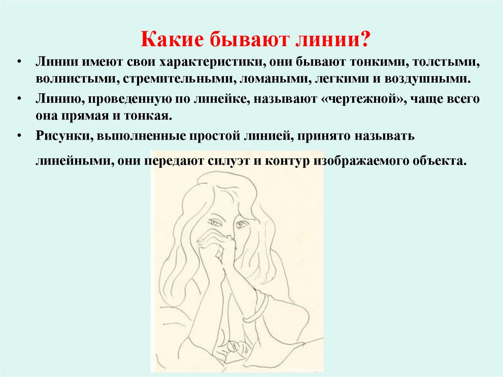 Какие бывают линии?