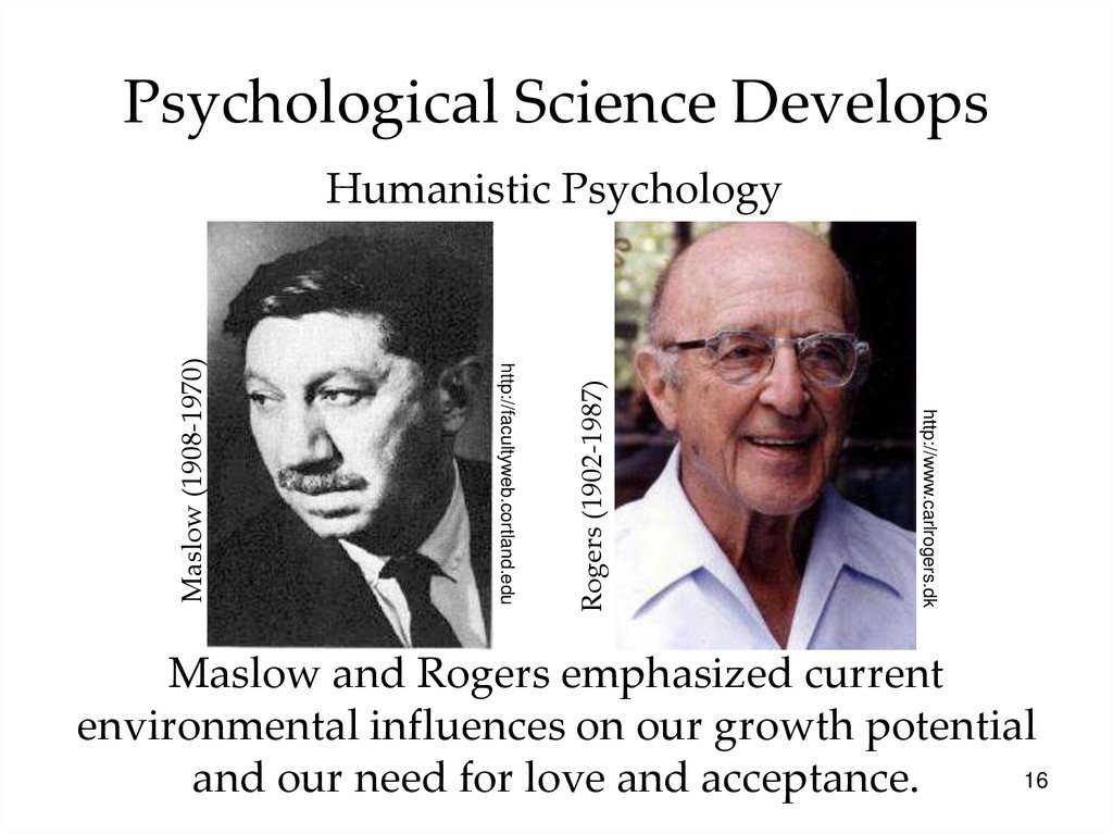 Psychological Science Develops