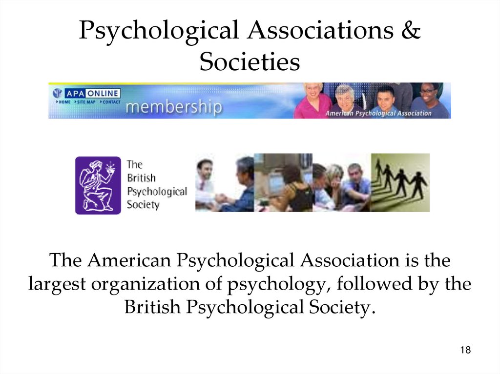 Psychological Associations & Societies