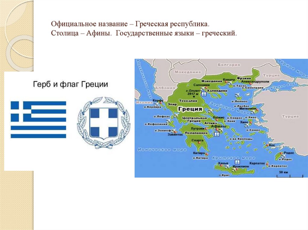 Страна греция название