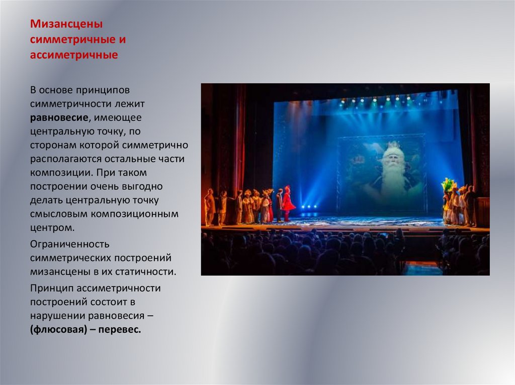 Мизансцена – образный язык режиссера - презентация онлайн