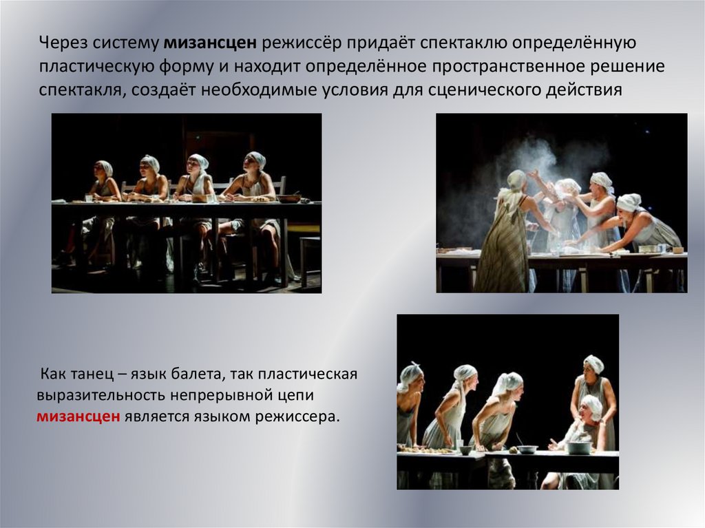 Мизансцена – образный язык режиссера - презентация онлайн