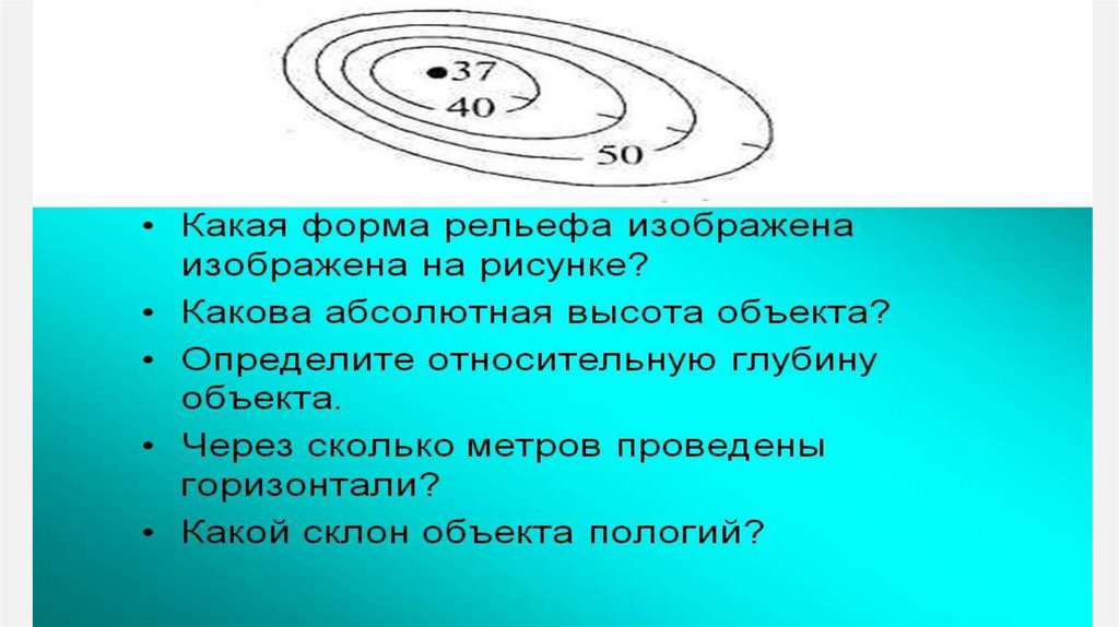 Какая форма рельефа представлена на рисунке