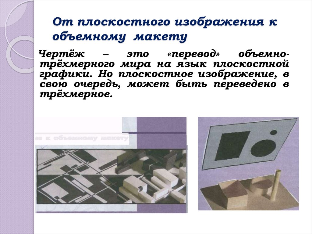 От плоскостного изображения к объемному макету. Объект и пространство от плоскостного изображения к объемному. От плоского изображения к объемному макету. Плоскостное изображение черчение. От плоскостного к объемному макету.