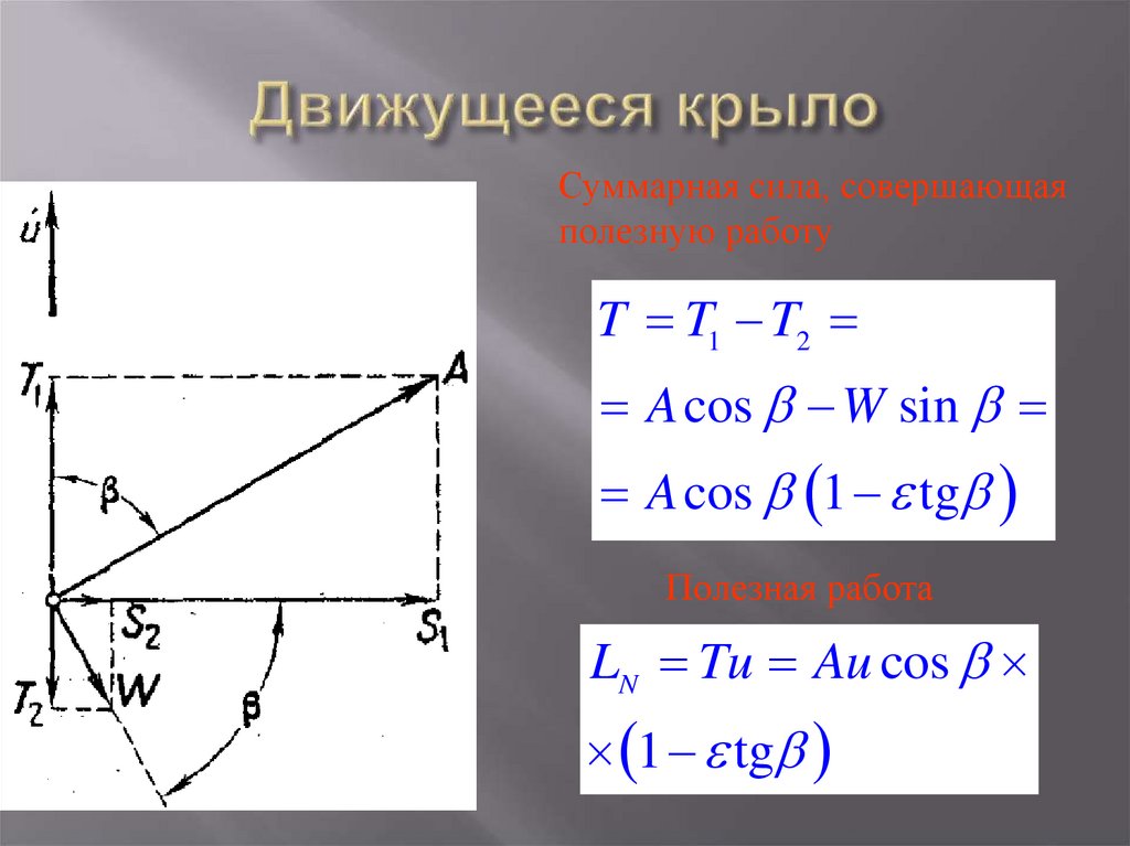 Движущееся крыло