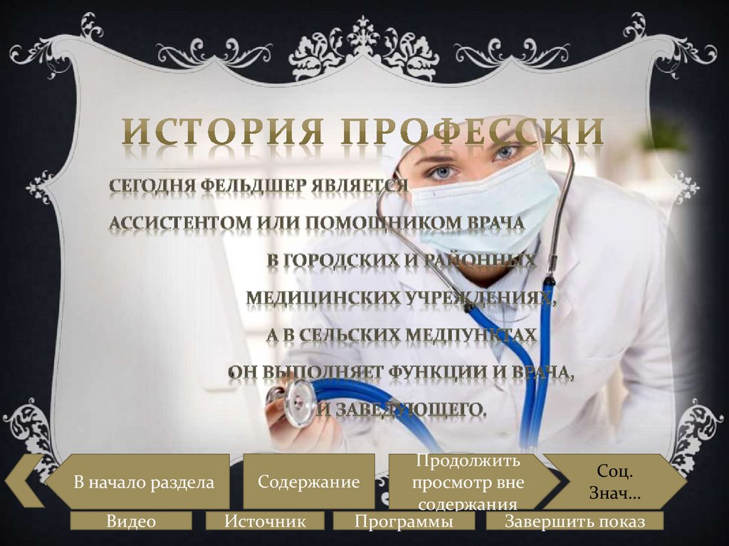 История профессии