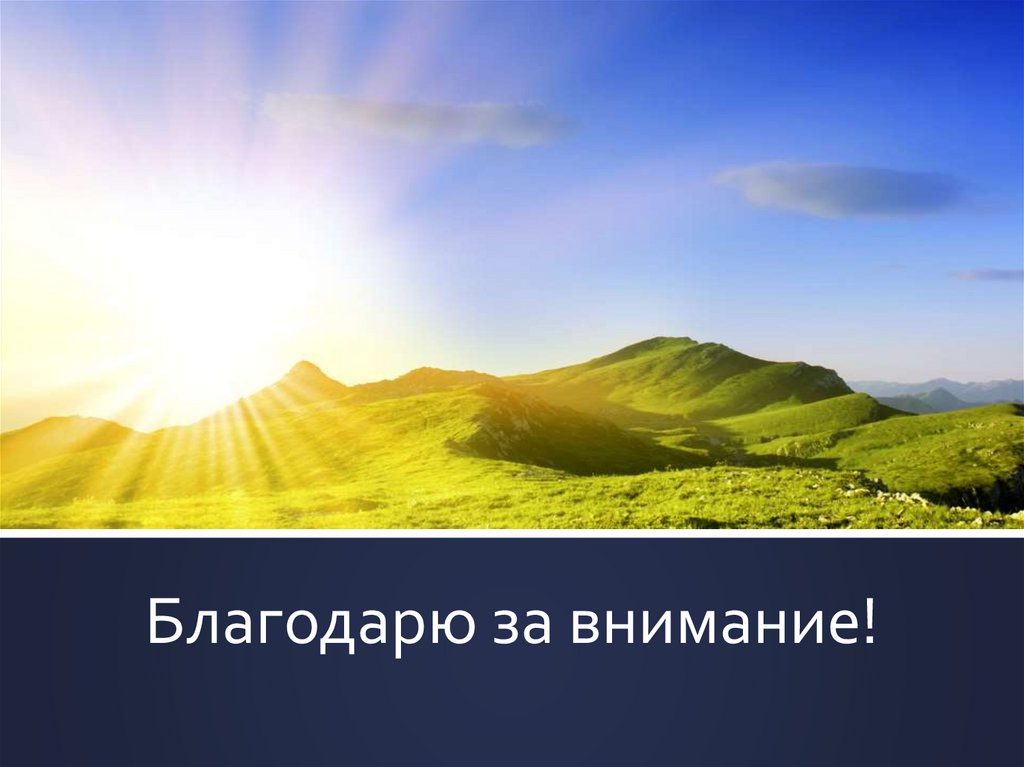 Благодарю за внимание!
