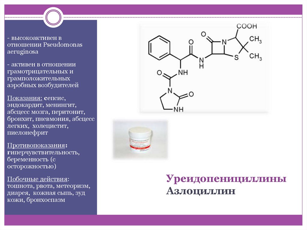 Бета лактамные антибиотики презентация