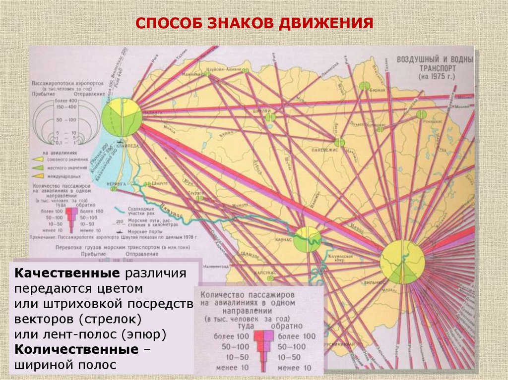 Способы изображения на карте