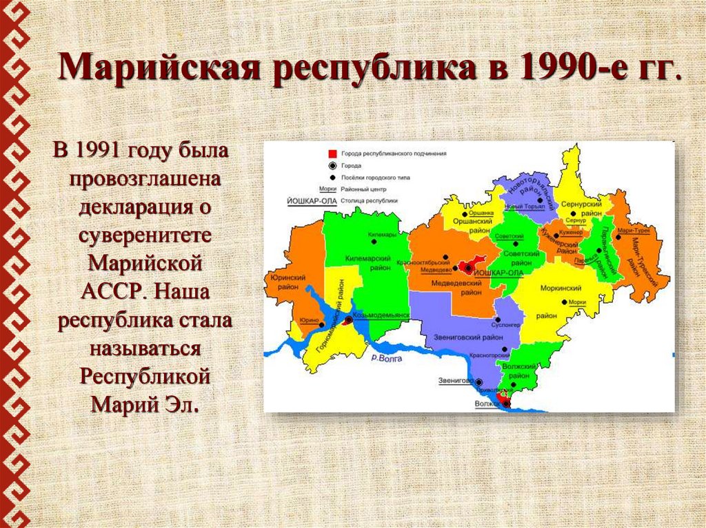 Марийская карта республика