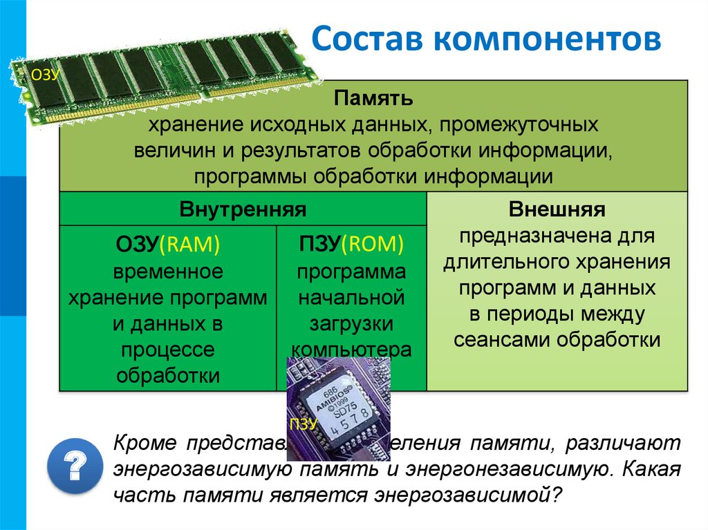 Основополагающие принципы устройства компьютера презентация