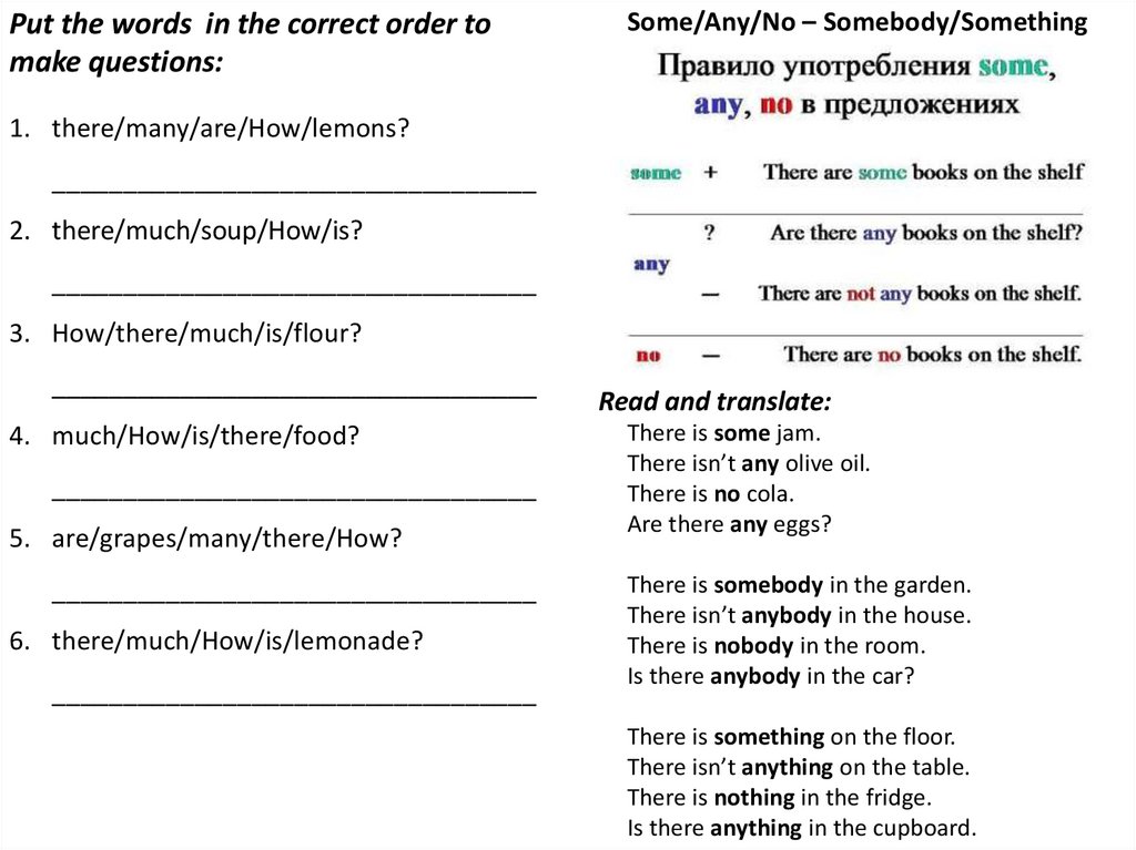 Put The Words In The Correct Order To Make Questions Online Presentation