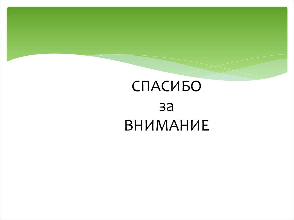 СПАСИБО за ВНИМАНИЕ