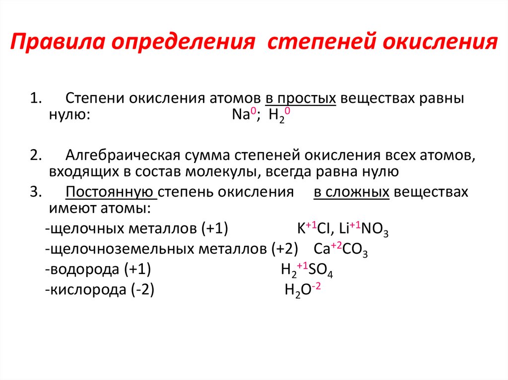 Возможные степени окисления атома железа