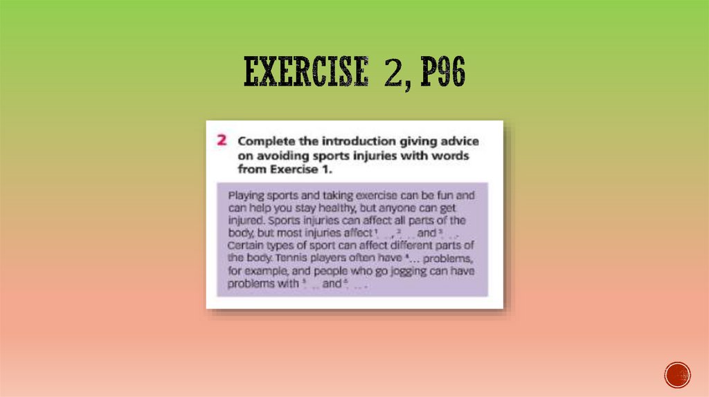 Exercise 2, p96