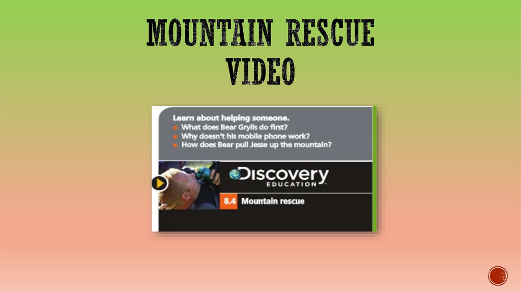 Mountain Rescue video