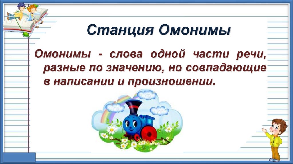 Омонимия разных частей речи 7 класс презентация