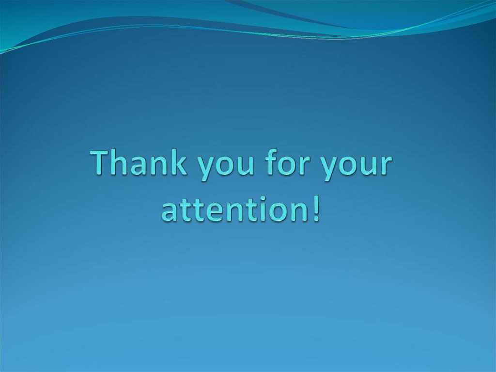 Thank you for your attention!