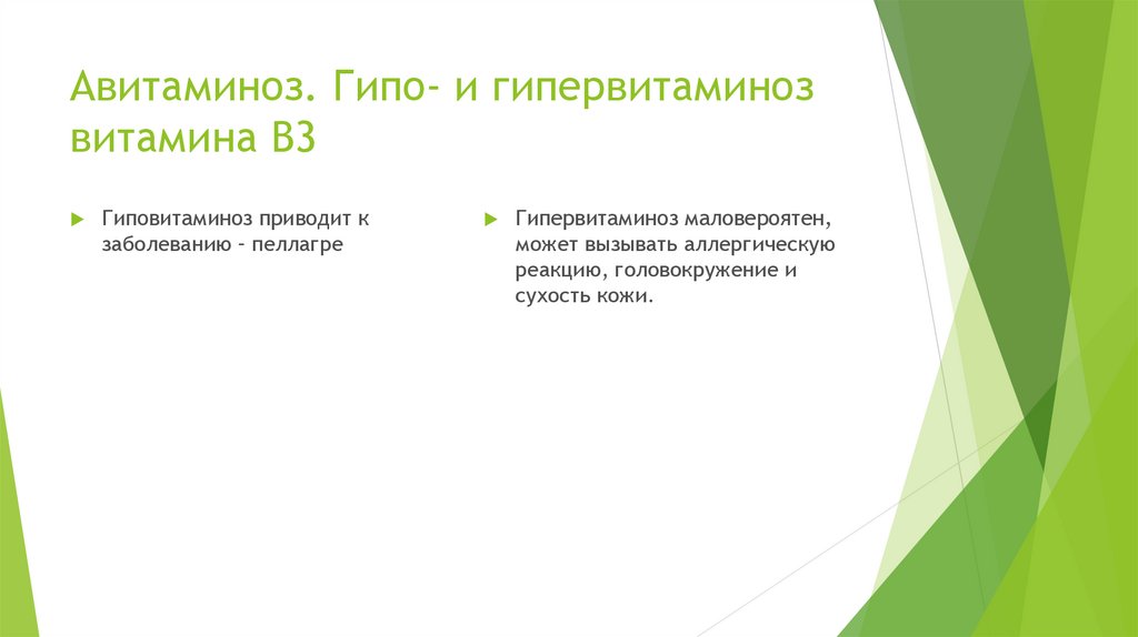 Витамин B3 - презентация онлайн