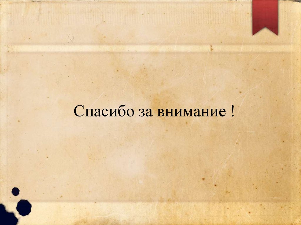 Спасибо за внимание !