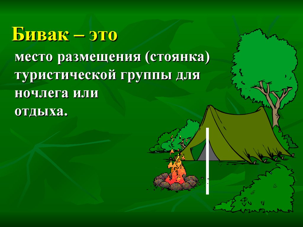 Место определение. Обустройство бивака. Планирование бивака. Место для бивака. Организация бивака в походе.