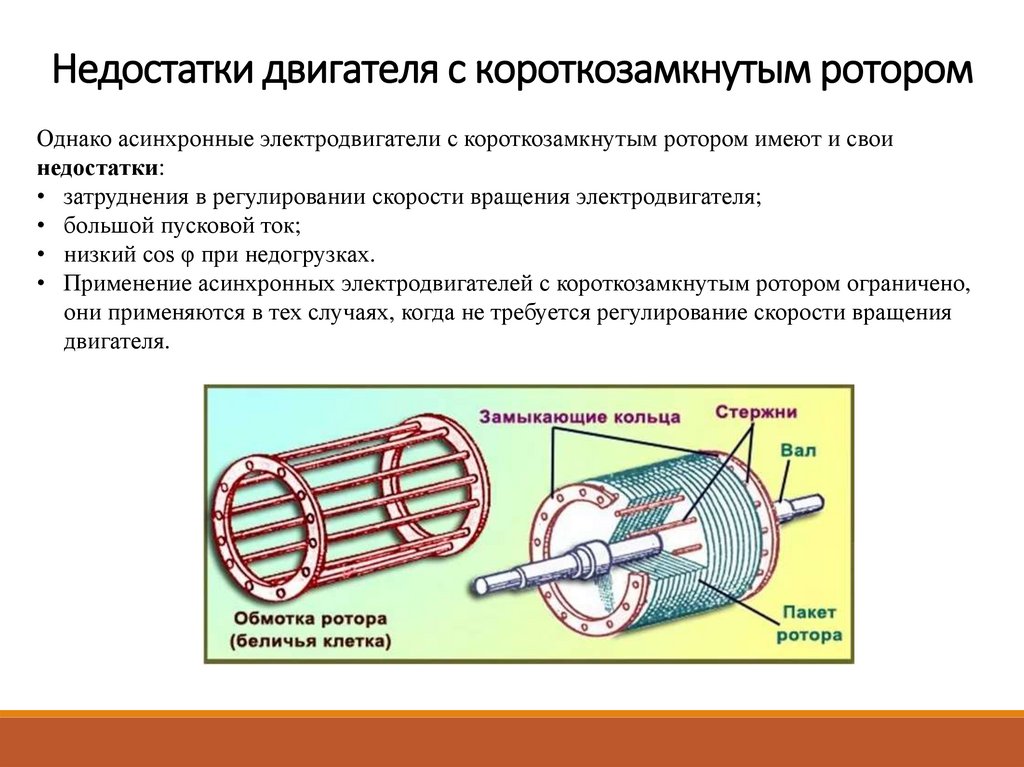 Применение асинхронного двигателя