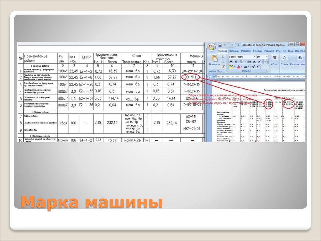 Марка машины