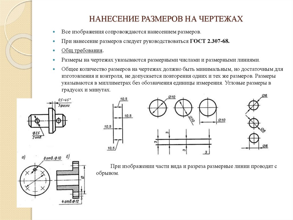 Условности и упрощения на чертежах