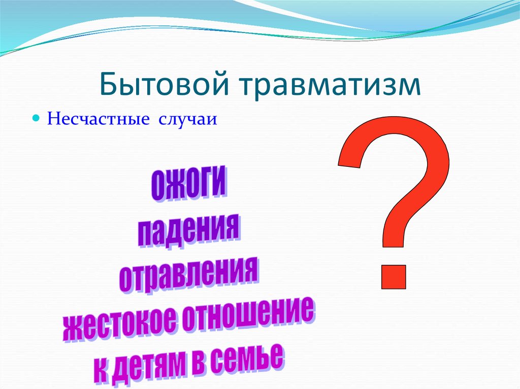 Бытовой травматизм