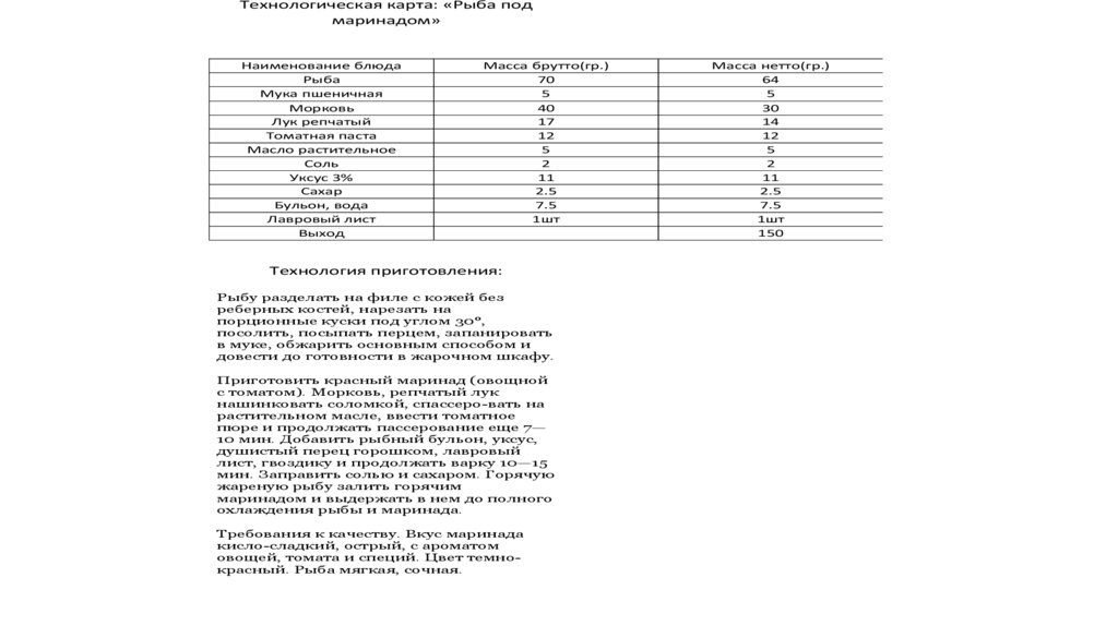 Технологические карты крабовый