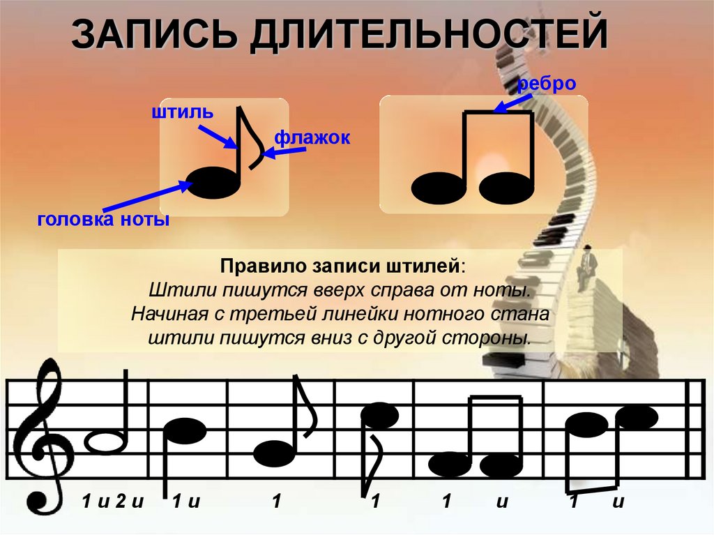 Длительность звука в музыке. Длительности нот. Нотная запись Длительность. Ноты для фортепиано Длительность нот. Схема длительности нот.