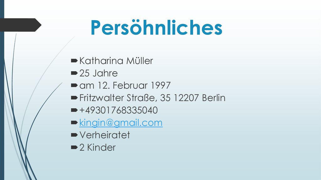 Persöhnliches
