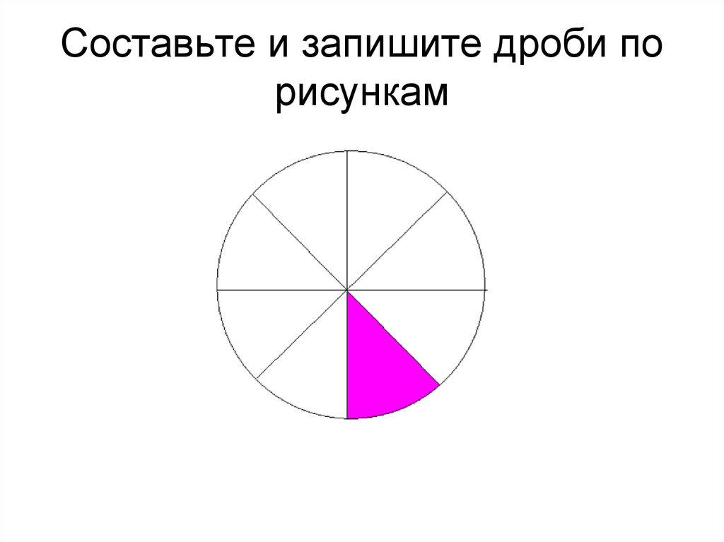 Запиши дробь по картинке двумя способами учи ру