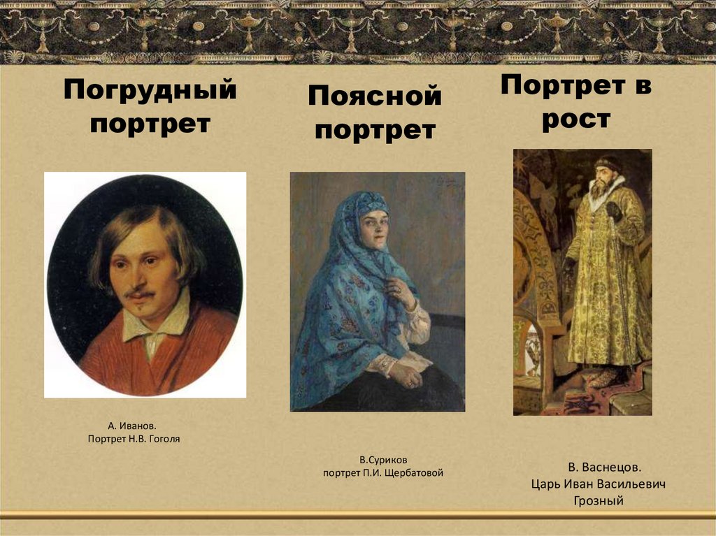 Погрудный портрет