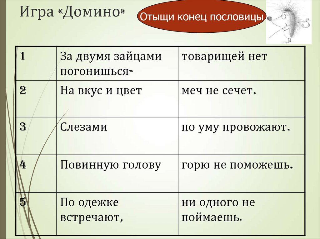 Игра «Домино»