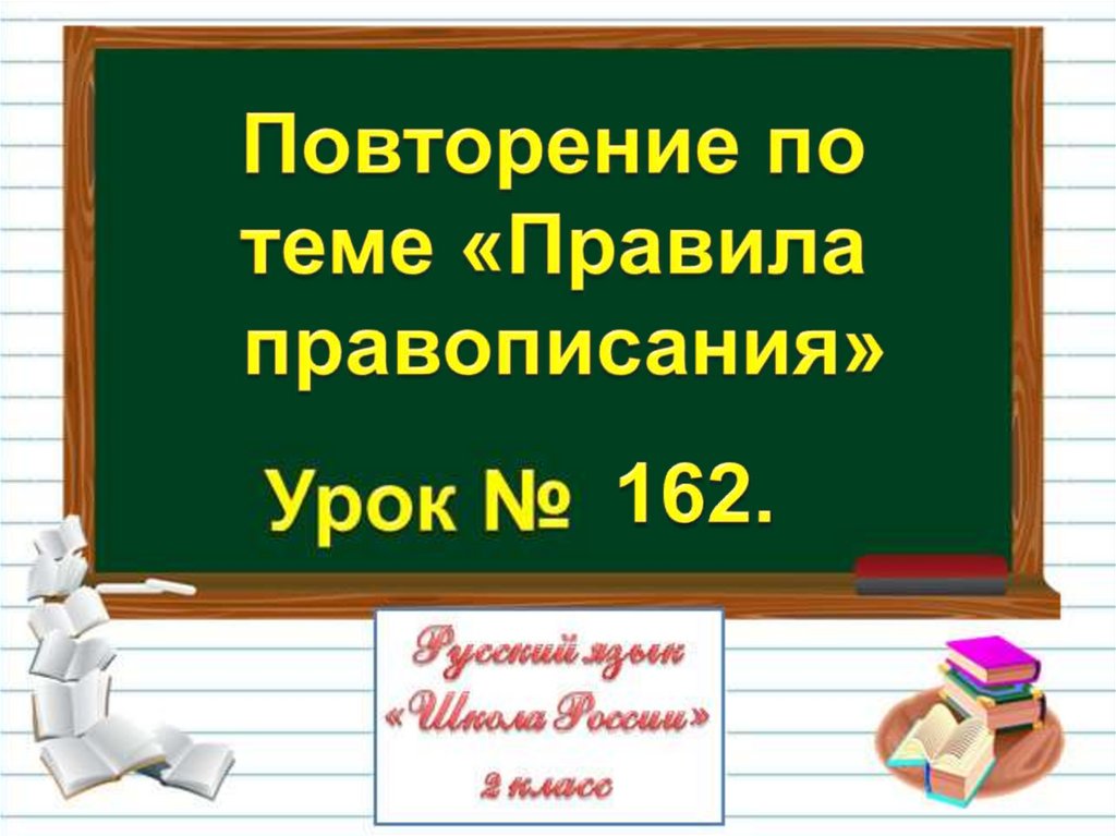 Правила правописания 2 класс повторение презентация