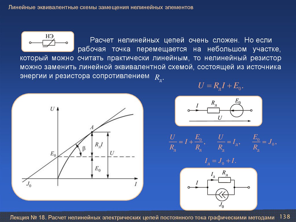 Условие эквивалентности схем