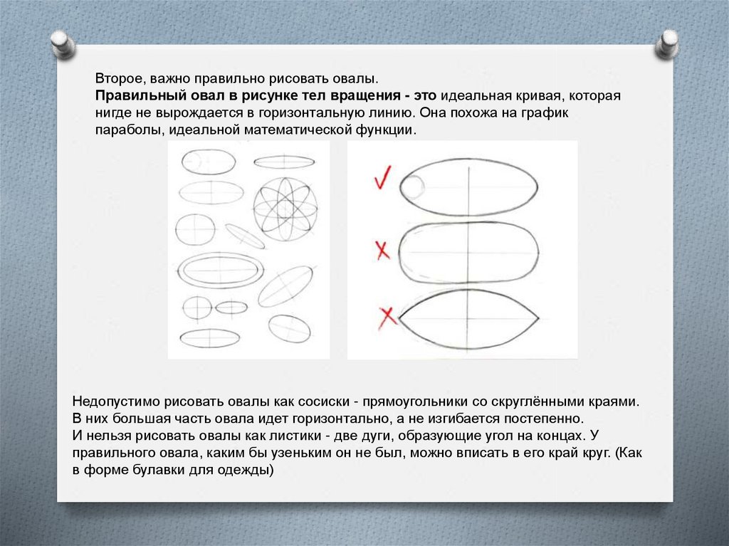Овал правильной формы