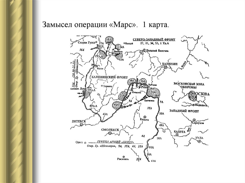 Операция марс в 1942 году карта