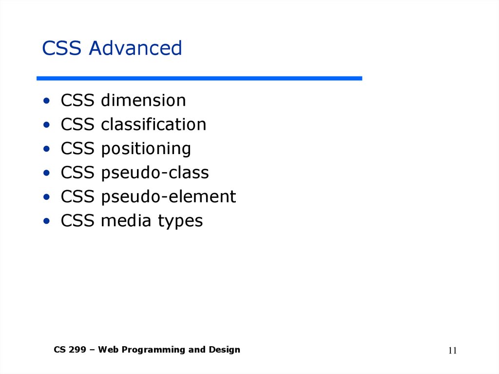 CSS Advanced