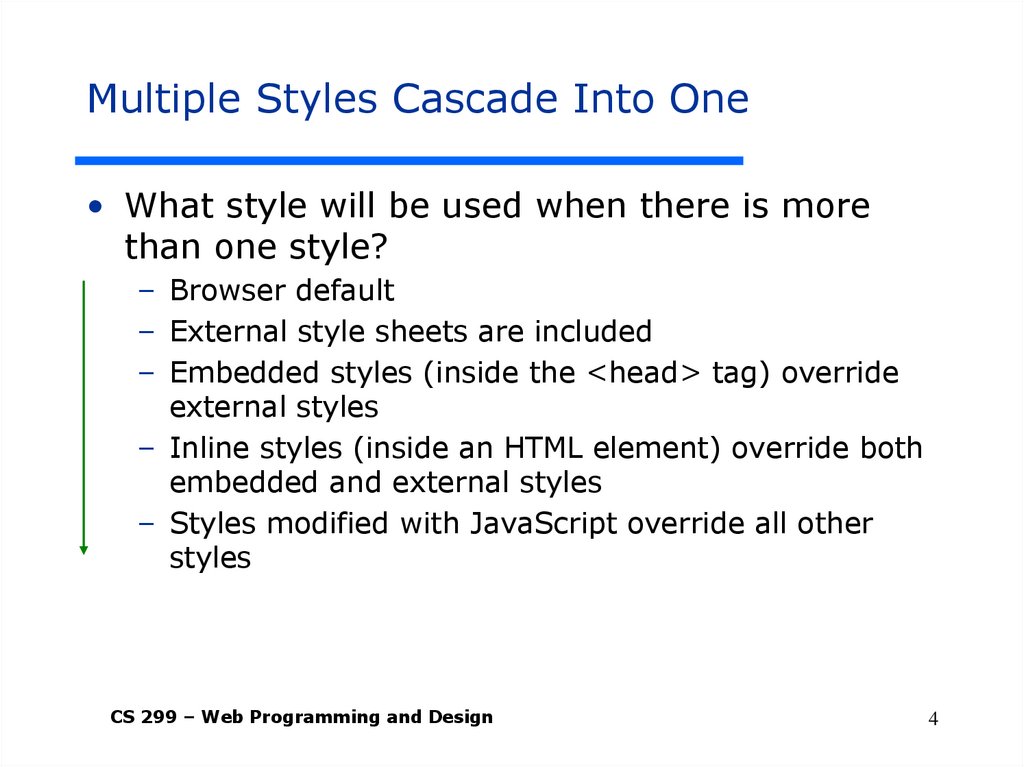 Multiple Styles Cascade Into One