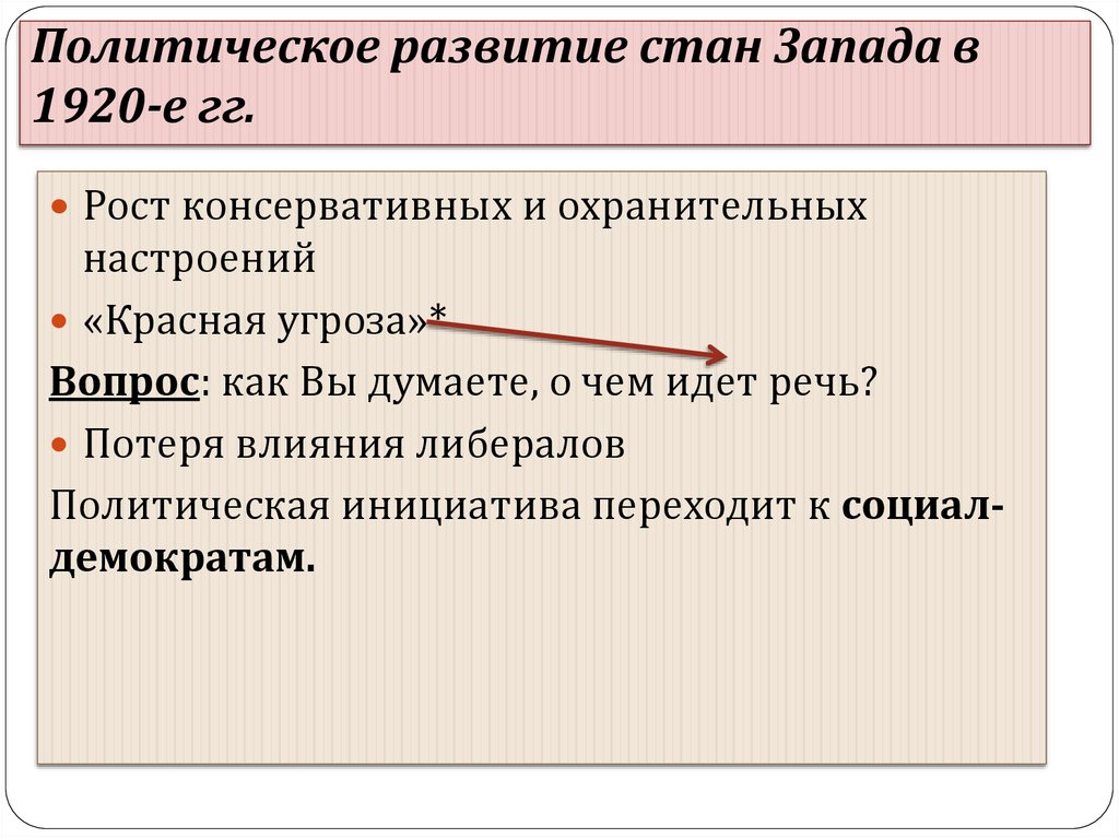 Страны запада 1920 годы. Страны Запада в 1920 годы.