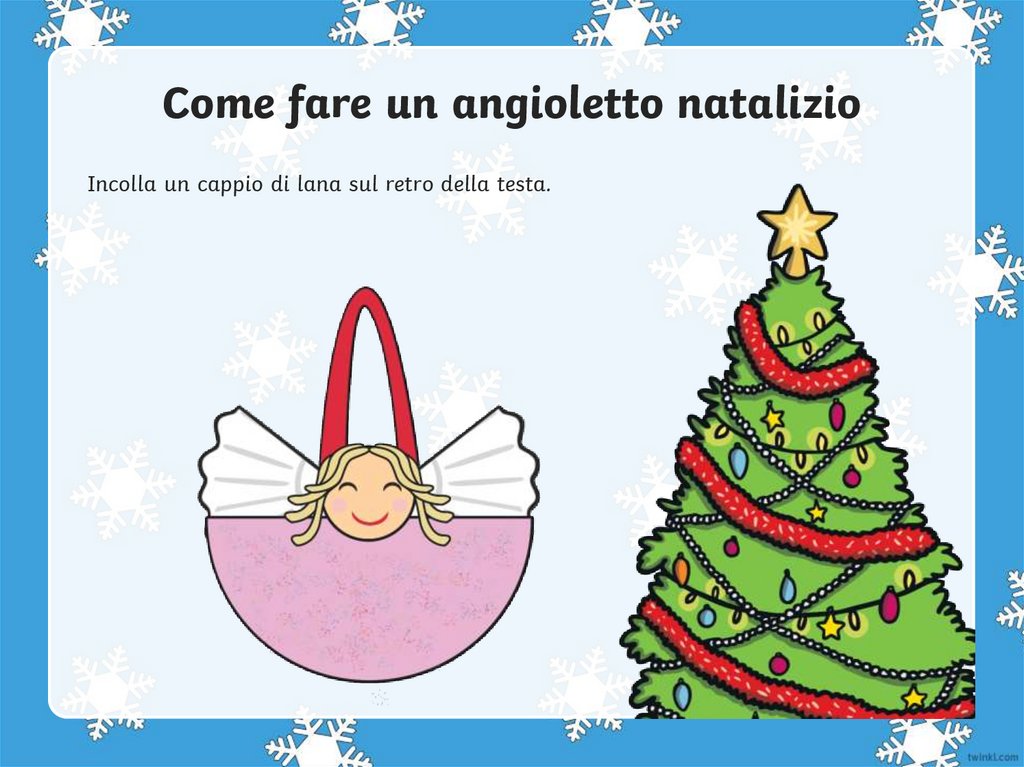 Come fare un angioletto natalizio