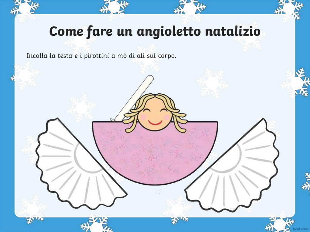 Come fare un angioletto natalizio