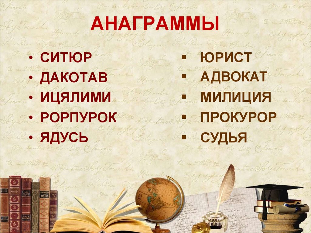 АНАГРАММЫ