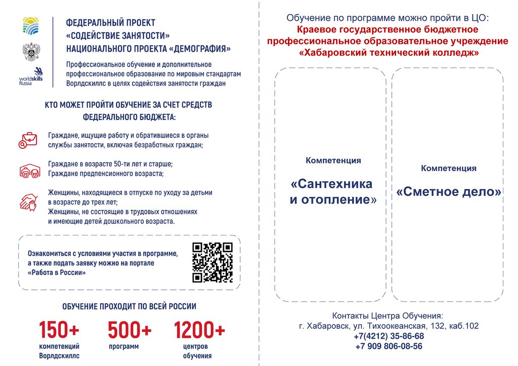 Содействие занятости федеральный проект спб